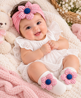 Pink Floral Headband Set - HB-09
