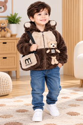 Vogue Bear Fur Jacket with Bag - FJ-01
