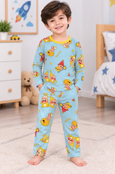 Sky Blue Funky Shirt & Trouser - TB-16