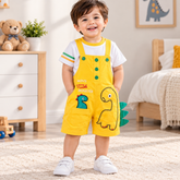 Yellow Dinosaur Romper - RB-03