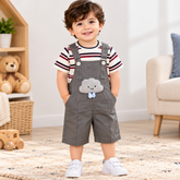 Grey 3D Cloud Romper - RB-06