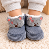 Grey Cat Fur Shoes - SB-51
