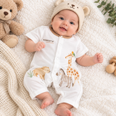 Animals White Romper - BR-06