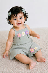 Girls 3D Floral 2Pcs Set - FC-01