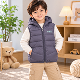 Lilac Sleeveless Puffer Jacket - SP-09