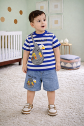 3D Shirt & Denim Shorts - DB-01