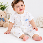 Elephant White Romper - BR-02