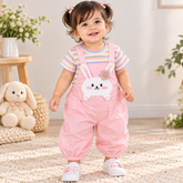 Pink Striped Romper - RG-04