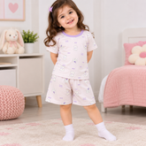 Lilac Bear Shirt & Shorts - CG-19