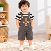 Bold Striped Cartoon Romper - RB-04