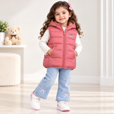 Pink Sleeveless Puffer Jacket - SP-01