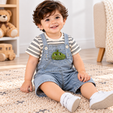 Striped Crocodile Romper - RB-05