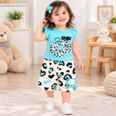 Sky Blue Tiger Shirt & Shorts - CG-24