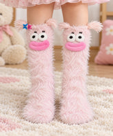 Pink Furry Socks - WS-10