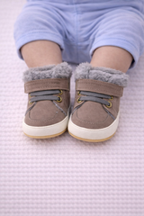 Brown Fleece Shoes - SB-04