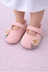 Pink Knitted Shoes - SG-04