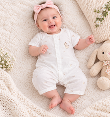 Giraffe White Romper - GR-05