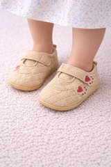 Beige Quilted Shoes - SG-08