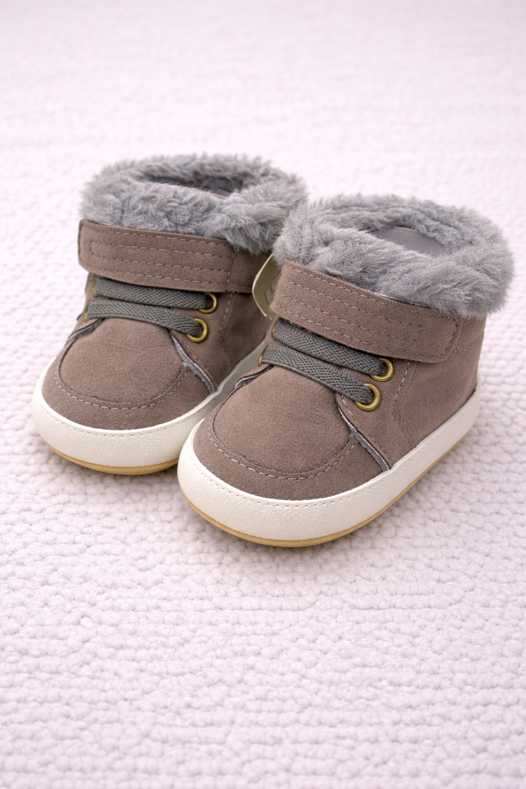 Brown Fleece Shoes - SB-04