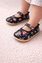 Black Floral Shoes - SG-18