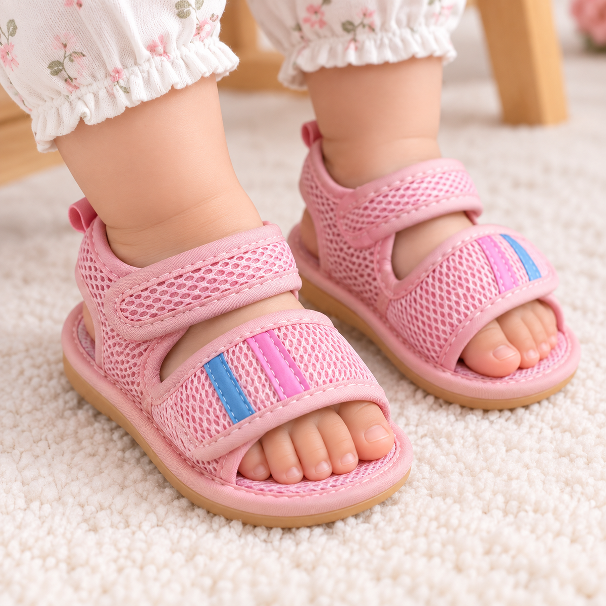 Pink Line Mesh Shoes - SG-55