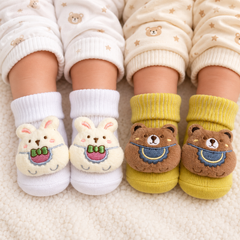 White & Yellow Socks Set - ZU-03