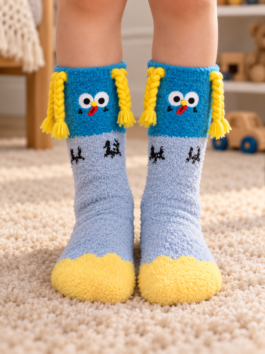 Blue Braid Socks - WS-18