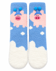 Blue Cartoon Socks - WS-06
