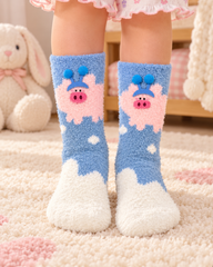 Blue Cartoon Socks - WS-06