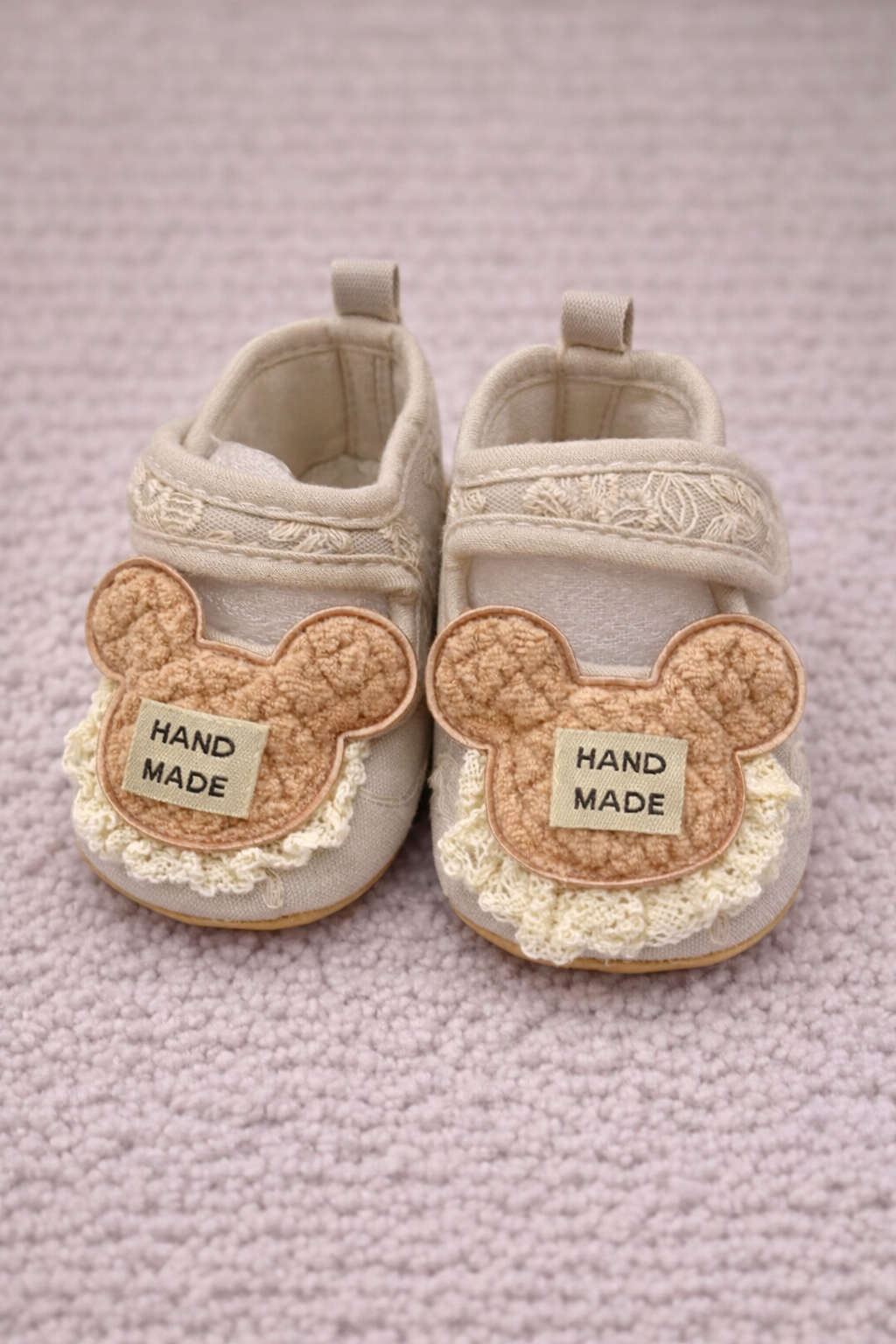 Bear Embroidered Shoes - SG-14