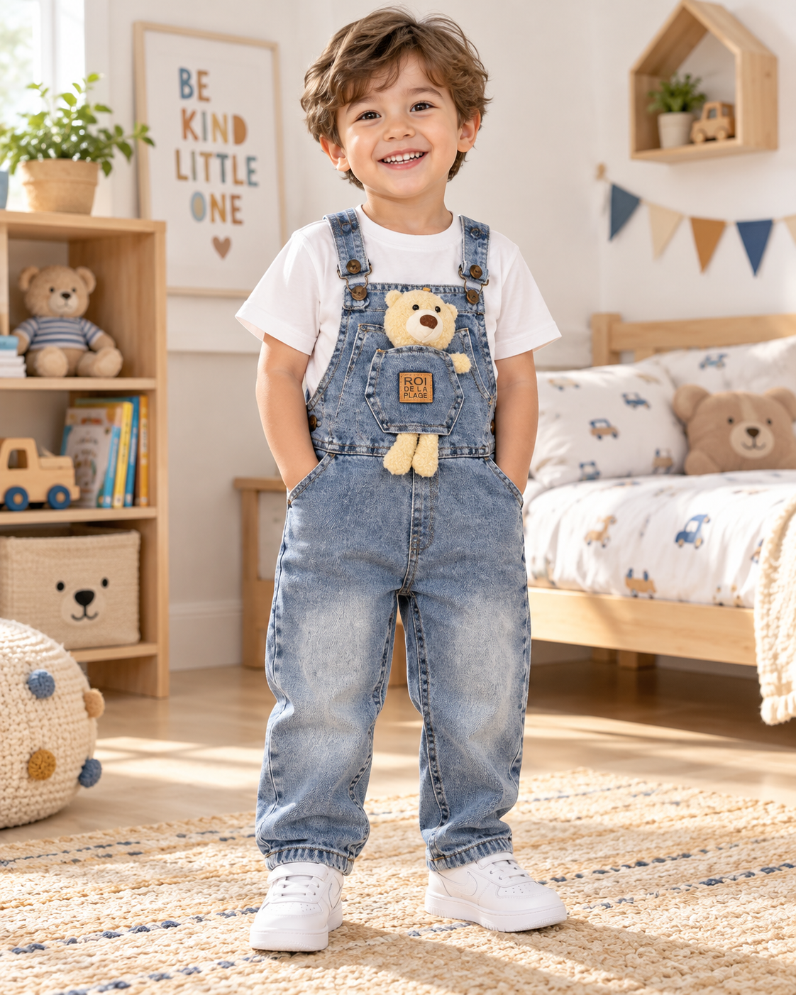 Denim Bear Dungaree - YB-05
