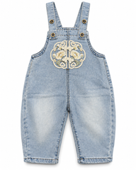 Denim Flower Dungaree - YG-02