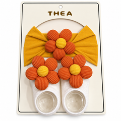 Orange Flower Headband Set - HB-23