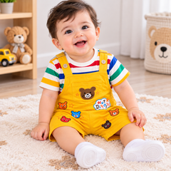 Yellow Striped Romper - RB-13