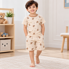 Cream Bear Shirt & Shorts - CB-10