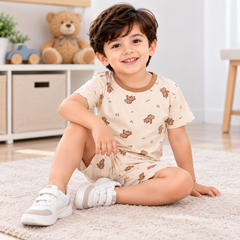 Cream Bear Shirt & Shorts - CB-10