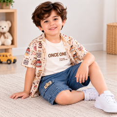 3 Piece Bottles Denim Set - DB-19