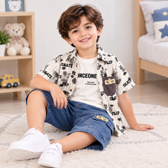 3 Piece Flip Denim Set - DB-18