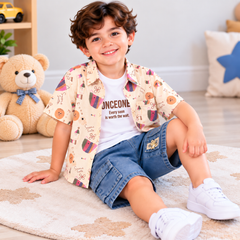 3 Piece Cartoon Denim Set - DB-14