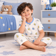 White Dinosaur Shirt & Shorts - CB-13