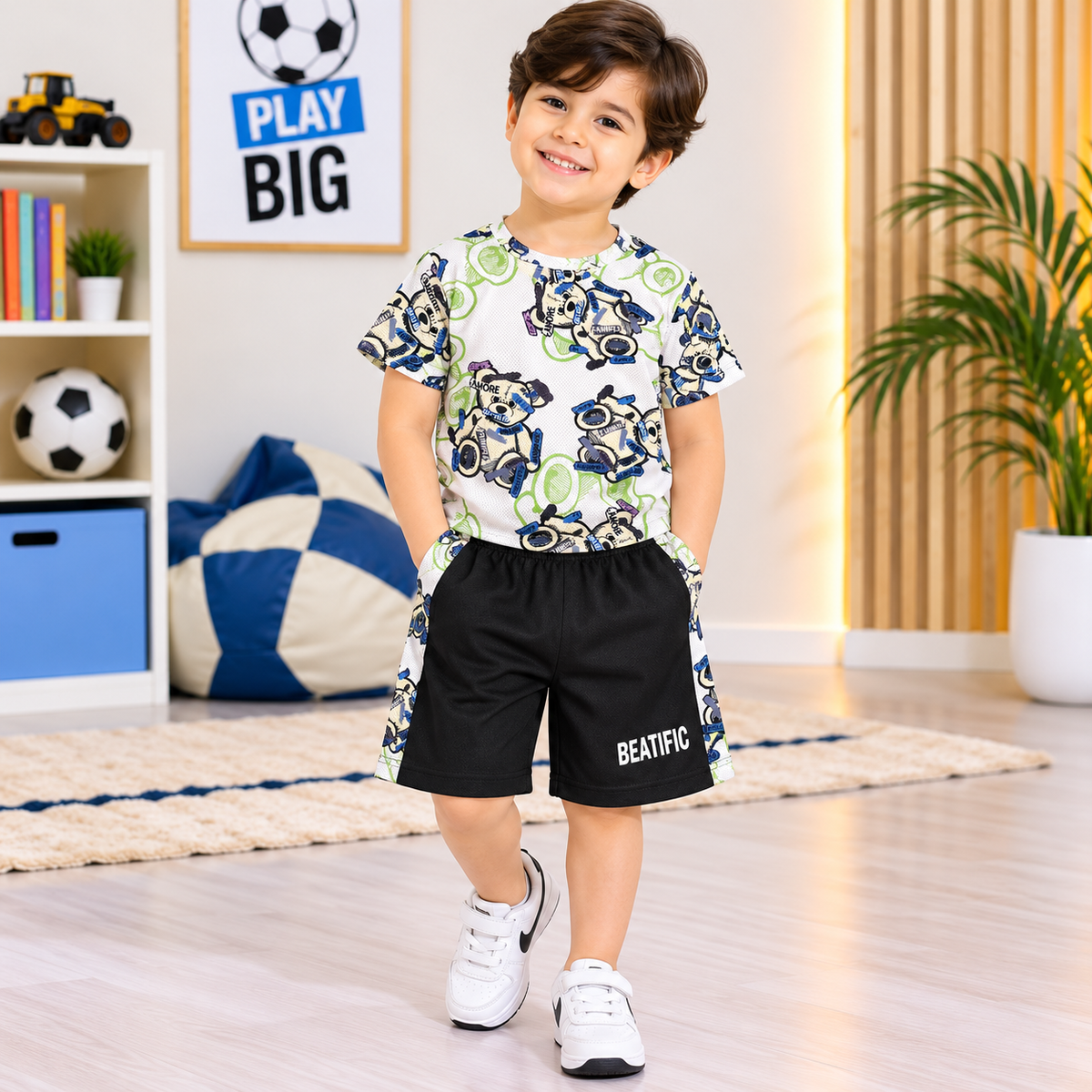 White Cartoon Sports wear - JB-06