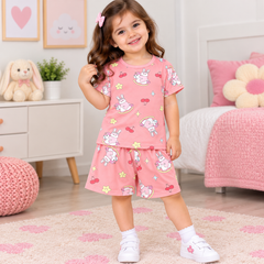 Pink Rabbit Shirt & Shorts - CG-17