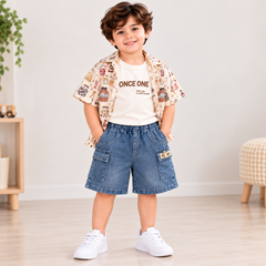 3 Piece Bottles Denim Set - DB-19