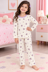 White Cartoon Shirt & Trouser - CG-12