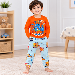 Orange Robot Shirt & Trouser - TB-10