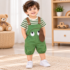 Green 3D Cartoon Romper - RB-07