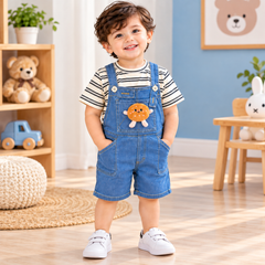 Striped 3D Cartoon Romper - RB-10
