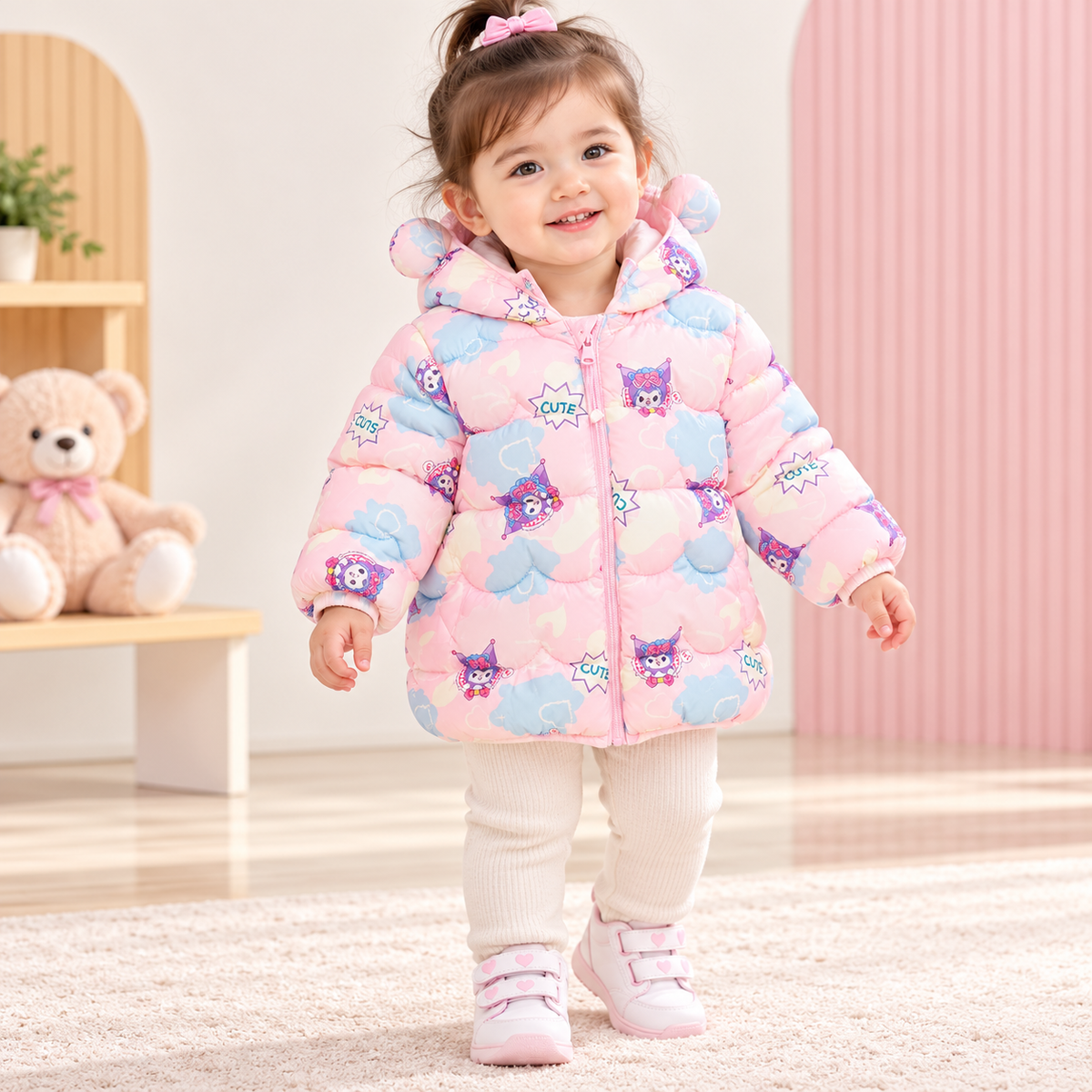 Pink Kuromi Puffer Jacket - PG-03