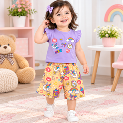 Purple Funky Shirt & Shorts - CG-23