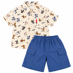 3 Piece Dogs Denim Set - DB-21